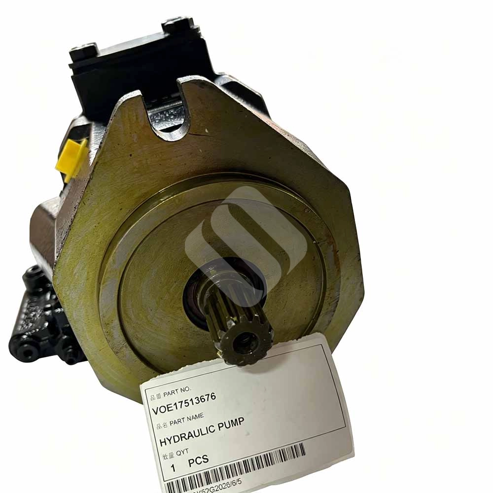 Genuine VOE17513676 Hydraulic Pump for Volvo A40G Articulated Hauler Volvo-articulated-hauler-hydraulic-pump-assembly-VOE17513676-packaging