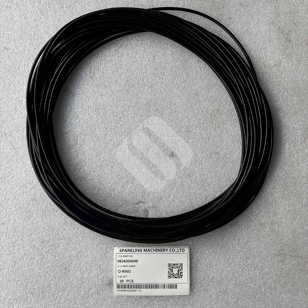 Genuine ZF 0634304049 Heavy Equipment Hydraulic O-Ring Heavy-duty-elastomer-sealing-o-ring-ZF-0634304049-close-up
