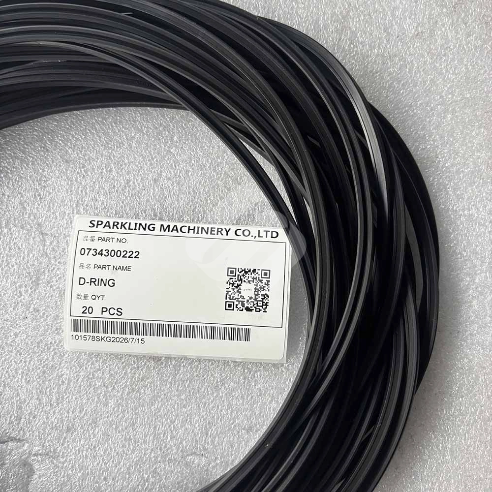 Genuine ZF 0734300222 Heavy Equipment D-Ring Profile Seal Heavy-duty-elastomer-sealing-d-ring-ZF-0734300222-close-up