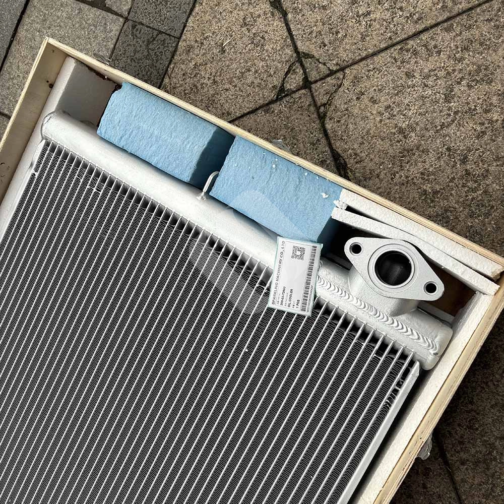 208-03-72650 Engine Oil Cooler for Komatsu PC400-8, PC400LC-8 Excavators Komatsu-SAA6D125E-turbocharged-diesel-engine-oil-cooler-208-03-72650