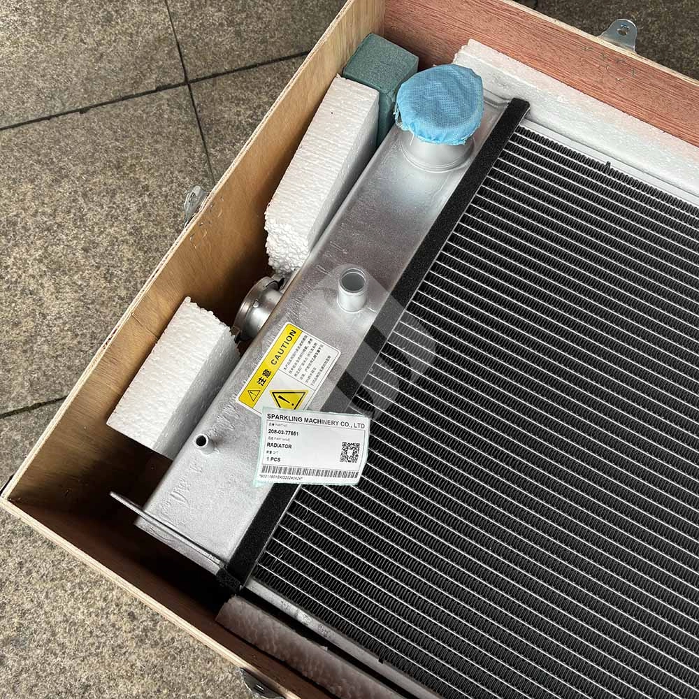 208-03-77651 Engine Radiator for Komatsu PC450-8, PC430-8 Excavators Komatsu-PC430-8-excavator-jacket-water-radiator-208-03-77651