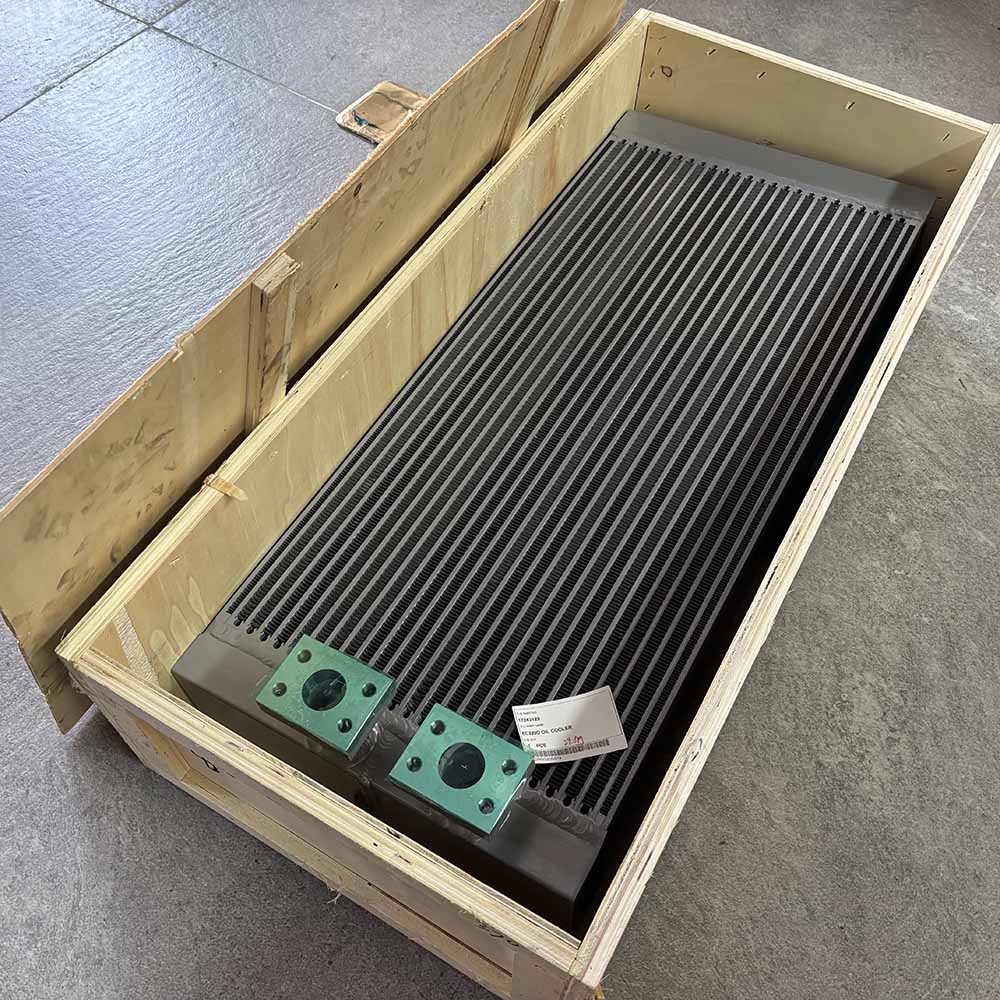 Volvo-EC210D-excavator-hydraulic-oil-cooler-replacement-17243129