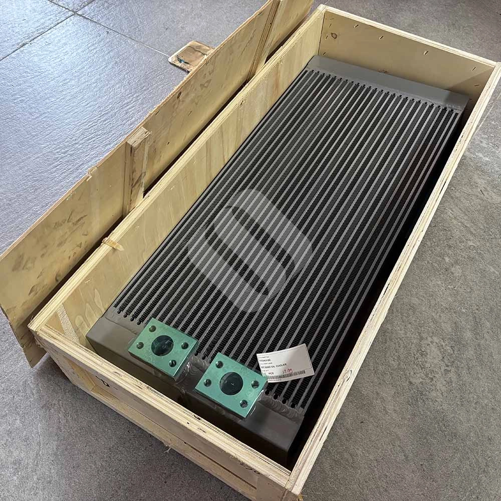 17243129 Oil Cooler for Volvo EC210D, EC220D, and EC235D Excavators Volvo-EC210D-excavator-hydraulic-oil-cooler-replacement-17243129