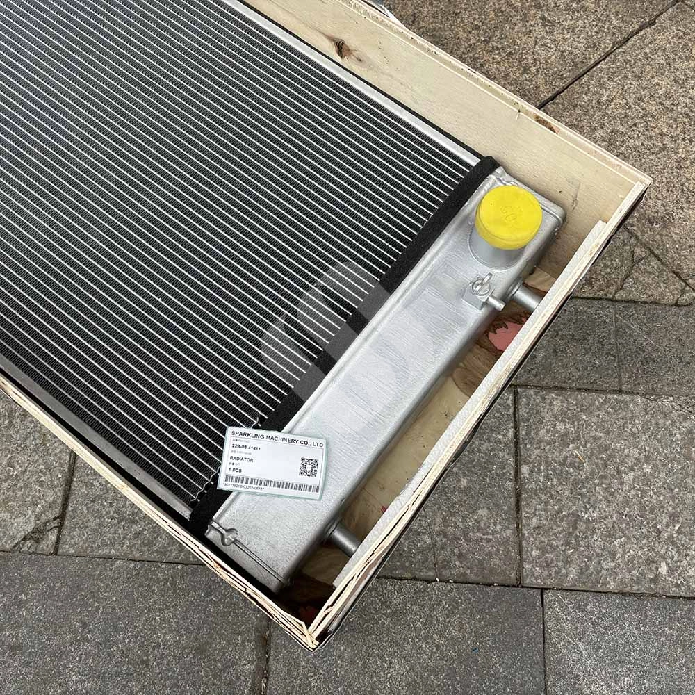 22B-03-41411 Engine Radiator for Komatsu PC138US-11, PC138USLC-11 Excavators Industrial-heavy-equipment-jacket-water-radiator-22B-03-41411