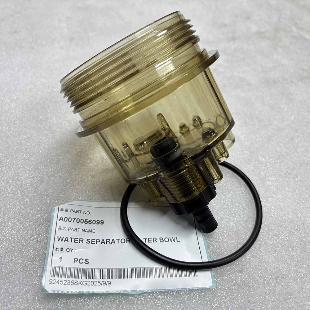 HIGH-QUALITY EXCAVATOR PARTS MADE IN CHINA NEW A0070056099 WATER SEPARATOR FILTER BOWL SPARKLING MACHINERY