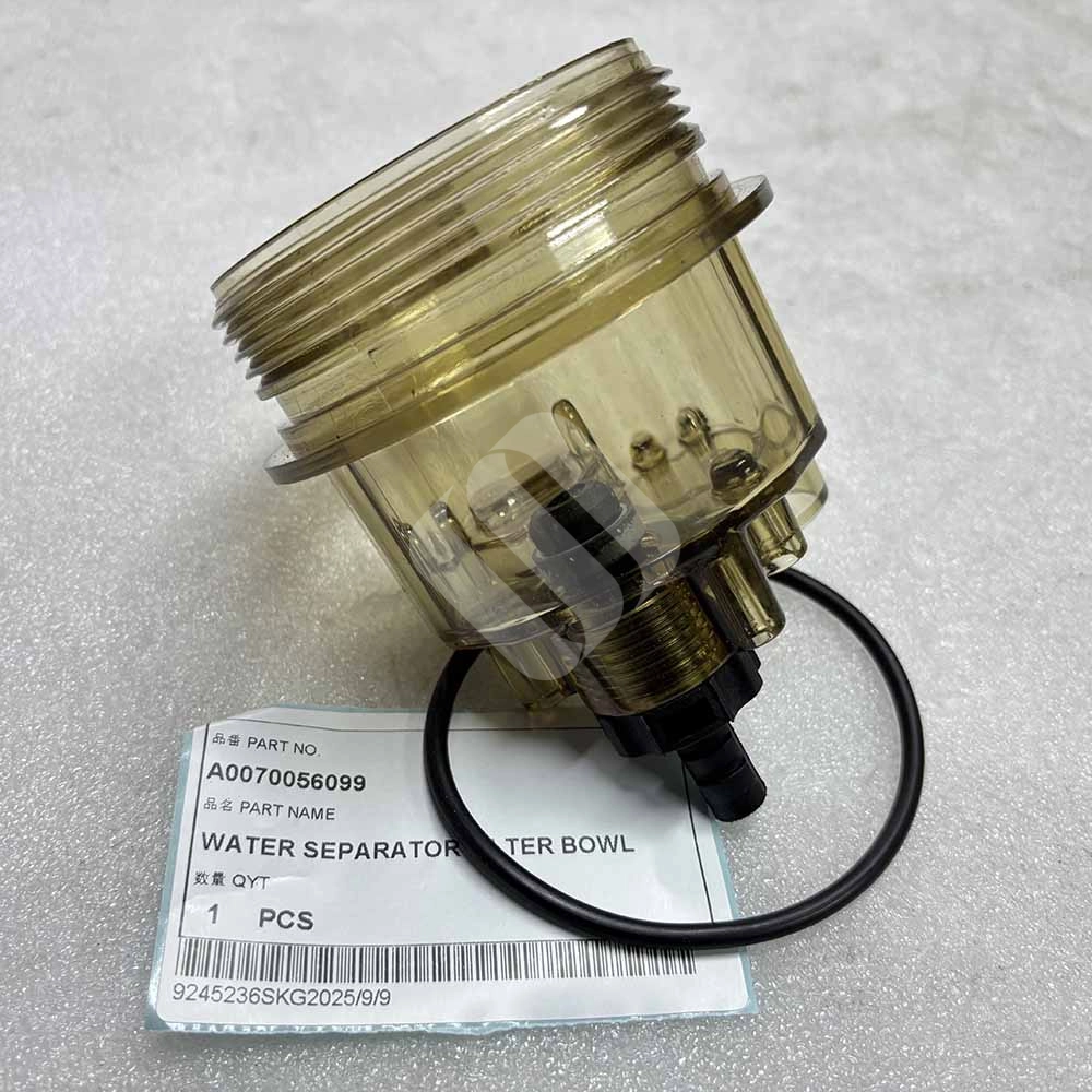 HIGH-QUALITY EXCAVATOR PARTS MADE IN CHINA NEW A0070056099 WATER SEPARATOR FILTER BOWL SPARKLING MACHINERY HIGH-QUALITY EXCAVATOR PARTS MADE IN CHINA NEW A0070056099 WATER SEPARATOR FILTER BOWL SPARKLING MACHINERY