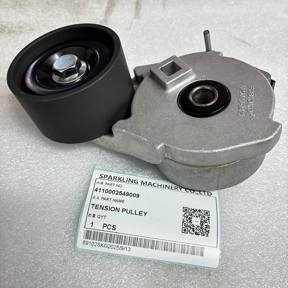 XCMG HIGH-QUALITY EXCAVATOR PARTS MADE IN CHINA NEW 4110002549009 TENSION PULLEY SPARKLING MACHINERY