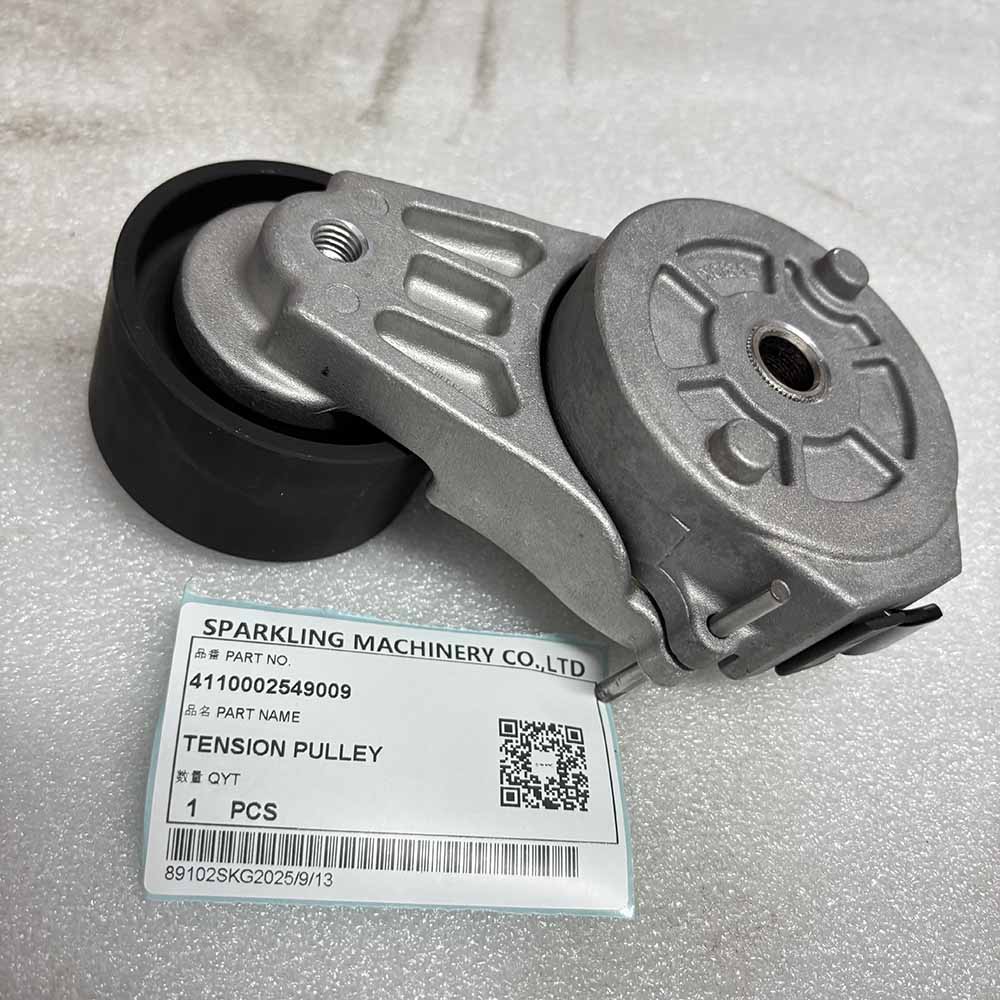 XCMG HIGH-QUALITY EXCAVATOR PARTS MADE IN CHINA NEW 4110002549009 TENSION PULLEY SPARKLING MACHINERY