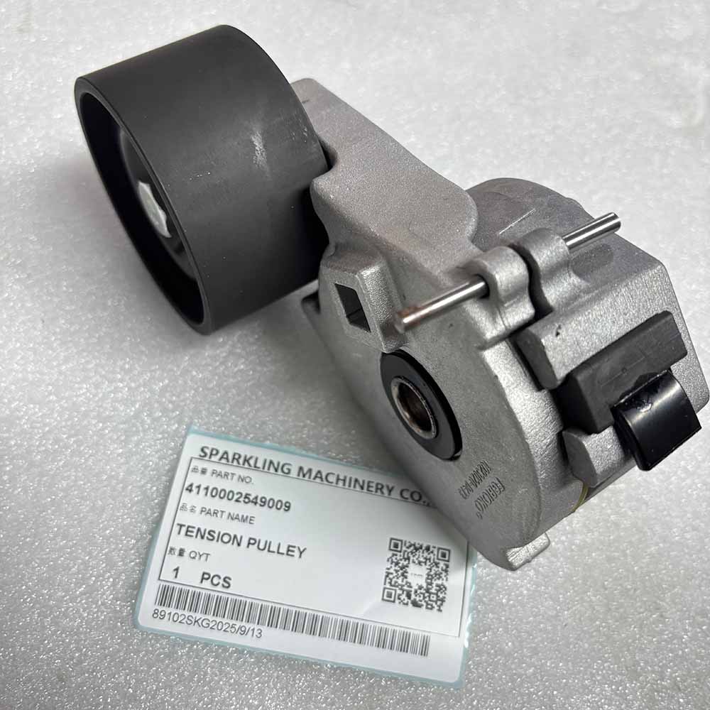 XCMG HIGH-QUALITY EXCAVATOR PARTS MADE IN CHINA NEW 4110002549009 TENSION PULLEY SPARKLING MACHINERY