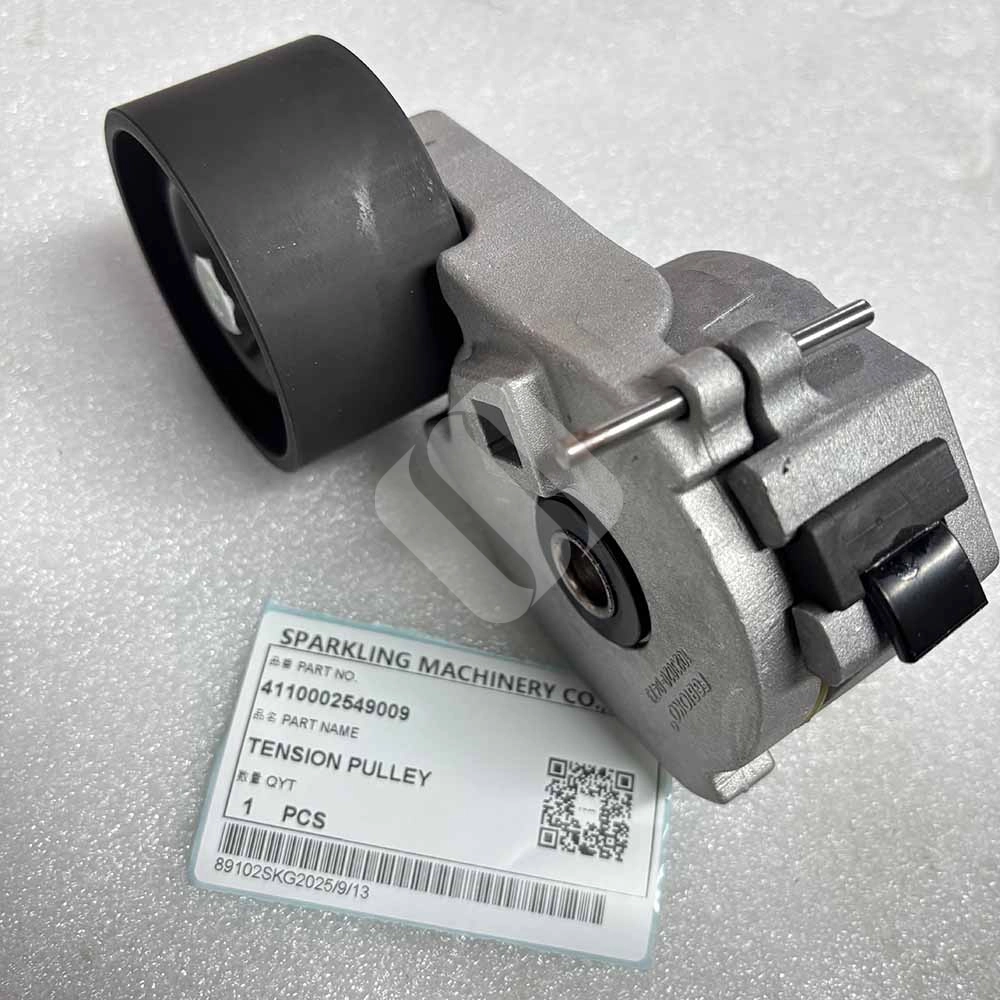 XCMG HIGH-QUALITY EXCAVATOR PARTS MADE IN CHINA NEW 4110002549009 TENSION PULLEY SPARKLING MACHINERY XCMG HIGH-QUALITY EXCAVATOR PARTS MADE IN CHINA NEW 4110002549009 TENSION PULLEY SPARKLING MACHINERY