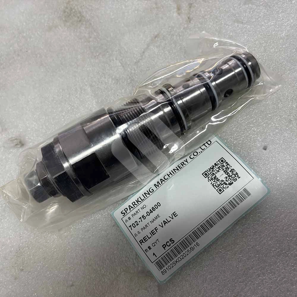 KOMATSU HIGH-QUALITY EXCAVATOR PARTS MADE IN CHINA NEW BR200S BR550JG BR580JG PC270 PC270LL 702-75-04600 RELIEF VALVE SPARKLING MACHINERY KOMATSU HIGH-QUALITY EXCAVATOR PARTS MADE IN CHINA NEW BR200S BR550JG BR580JG PC270 PC270LL 702-75-04600 RELIEF VALVE SPARKLING MACHINERY