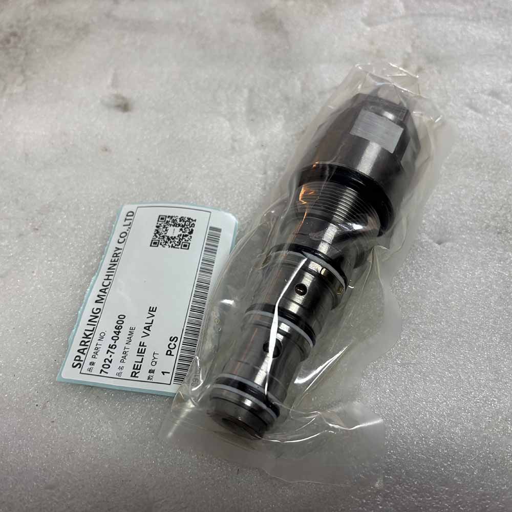 KOMATSU HIGH-QUALITY EXCAVATOR PARTS MADE IN CHINA NEW BR200S BR550JG BR580JG PC270 PC270LL 702-75-04600 RELIEF VALVE SPARKLING MACHINERY