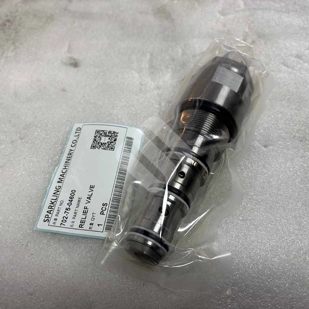 KOMATSU HIGH-QUALITY EXCAVATOR PARTS MADE IN CHINA NEW BR200S BR550JG BR580JG PC270 PC270LL 702-75-04600 RELIEF VALVE SPARKLING MACHINERY KOMATSU HIGH-QUALITY EXCAVATOR PARTS MADE IN CHINA NEW BR200S BR550JG BR580JG PC270 PC270LL 702-75-04600 RELIEF VALVE SPARKLING MACHINERY