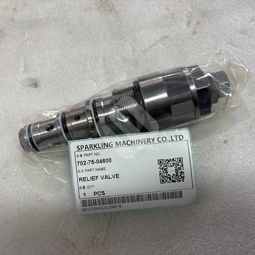 KOMATSU HIGH-QUALITY EXCAVATOR PARTS MADE IN CHINA NEW BR200S BR550JG BR580JG PC270 PC270LL 702-75-04600 RELIEF VALVE SPARKLING MACHINERY KOMATSU HIGH-QUALITY EXCAVATOR PARTS MADE IN CHINA NEW BR200S BR550JG BR580JG PC270 PC270LL 702-75-04600 RELIEF VALVE SPARKLING MACHINERY