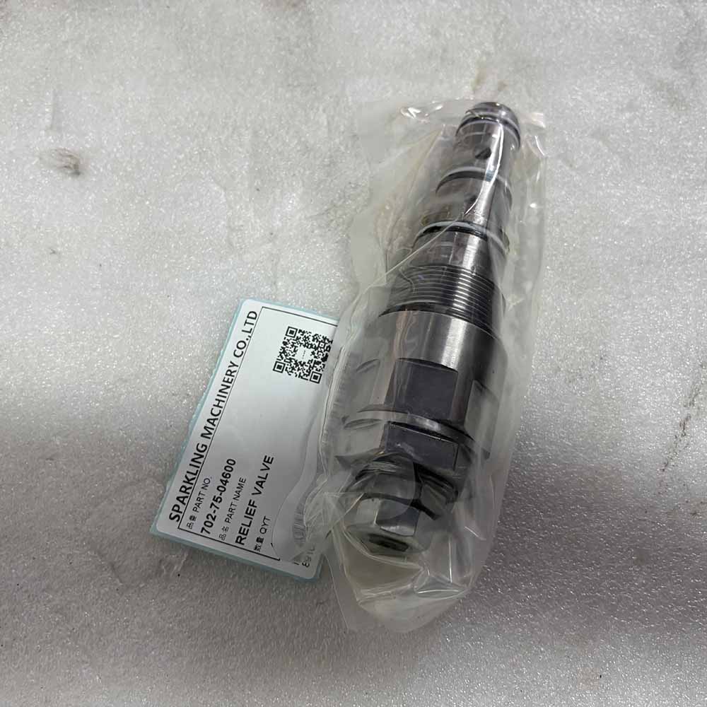 KOMATSU HIGH-QUALITY EXCAVATOR PARTS MADE IN CHINA NEW BR200S BR550JG BR580JG PC270 PC270LL 702-75-04600 RELIEF VALVE SPARKLING MACHINERY