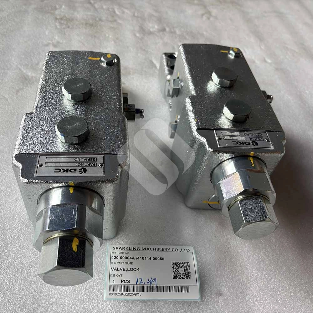 KOMATSU HIGH-QUALITY EXCAVATOR PARTS MADE IN CHINA NEW DX210W DX225 DX300 420-00004A 410114-00050 VALVE;LOCK SPARKLING MACHINERY KOMATSU HIGH-QUALITY EXCAVATOR PARTS MADE IN CHINA NEW DX210W DX225 DX300 420-00004A / 410114-00050 VALVE;LOCK SPARKLING MACHINERY