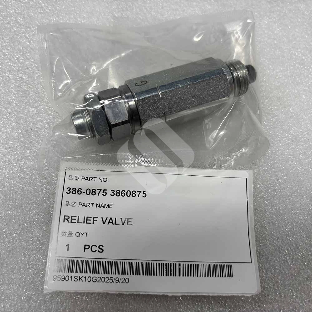 Caterpillar HIGH-QUALITY EXCAVATOR PARTS MADE IN CHINA NEW 302.7D 386-0875 3860875 RELIEF VALVE SPARKLING MACHINERY Caterpillar HIGH-QUALITY EXCAVATOR PARTS MADE IN CHINA NEW 302.7D 386-0875 3860875 RELIEF VALVE SPARKLING MACHINERY