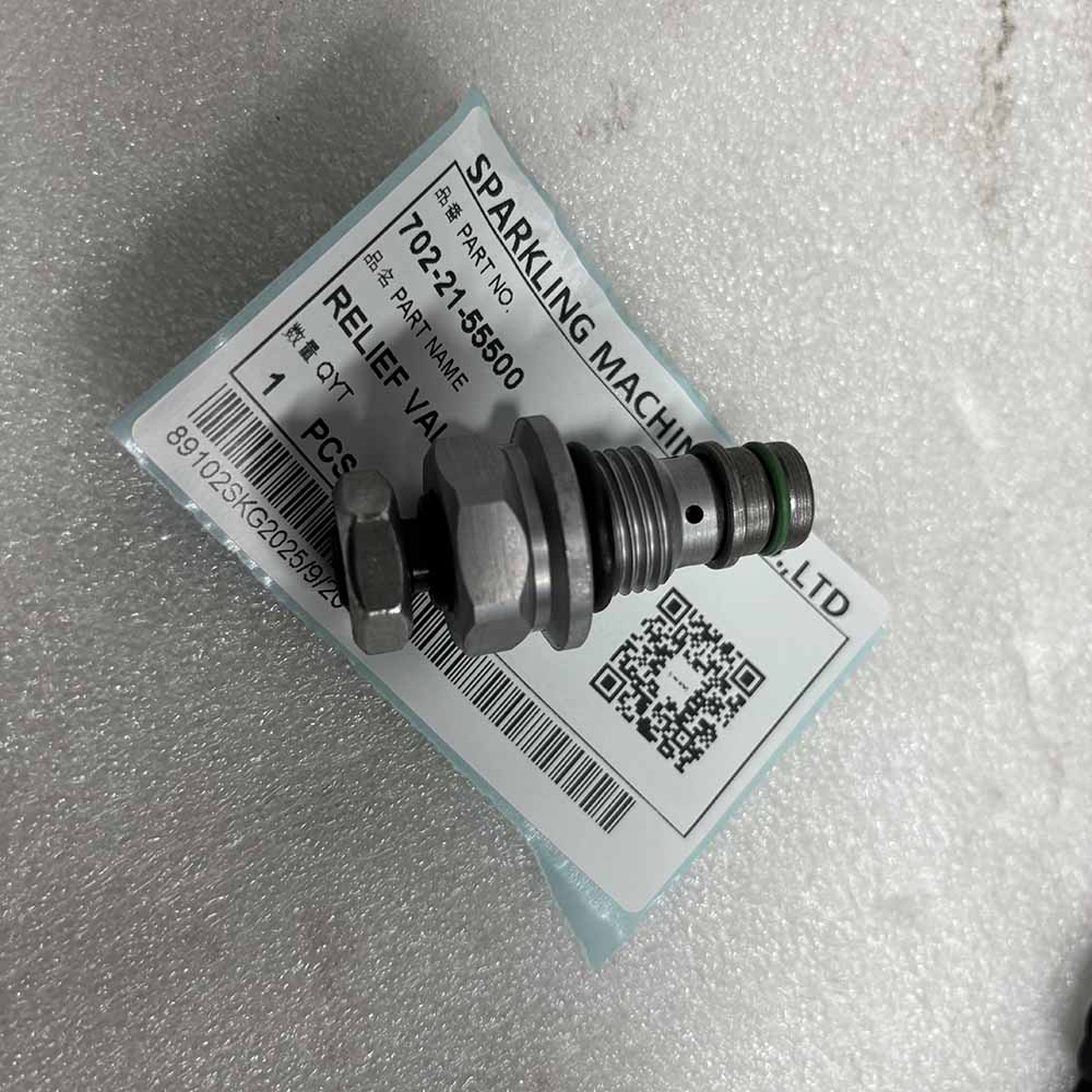 KOMATSU HIGH-QUALITY EXCAVATOR PARTS MADE IN CHINA NEW D475A D475ASD D65EX D65PX D65WX 702-21-55500 RELIEF VALVE SPARKLING MACHINERY