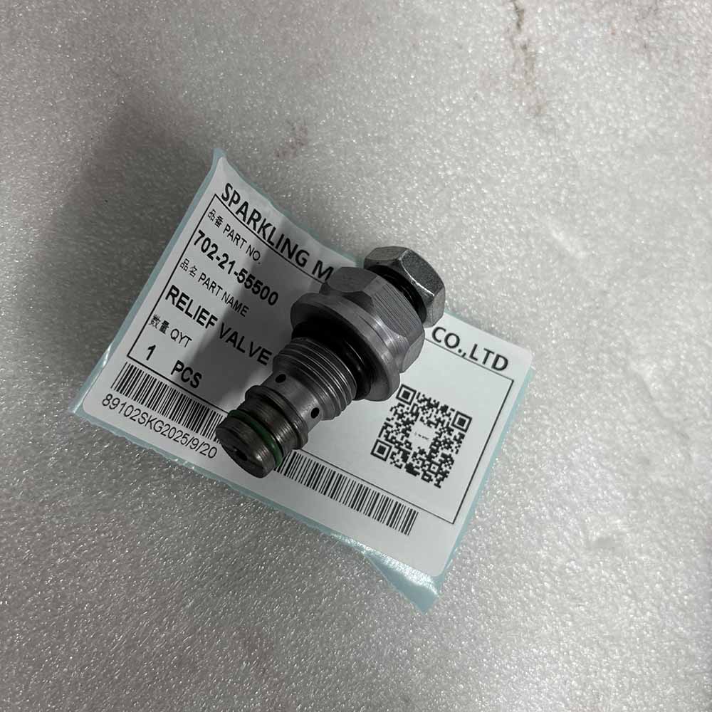 KOMATSU HIGH-QUALITY EXCAVATOR PARTS MADE IN CHINA NEW D475A D475ASD D65EX D65PX D65WX 702-21-55500 RELIEF VALVE SPARKLING MACHINERY