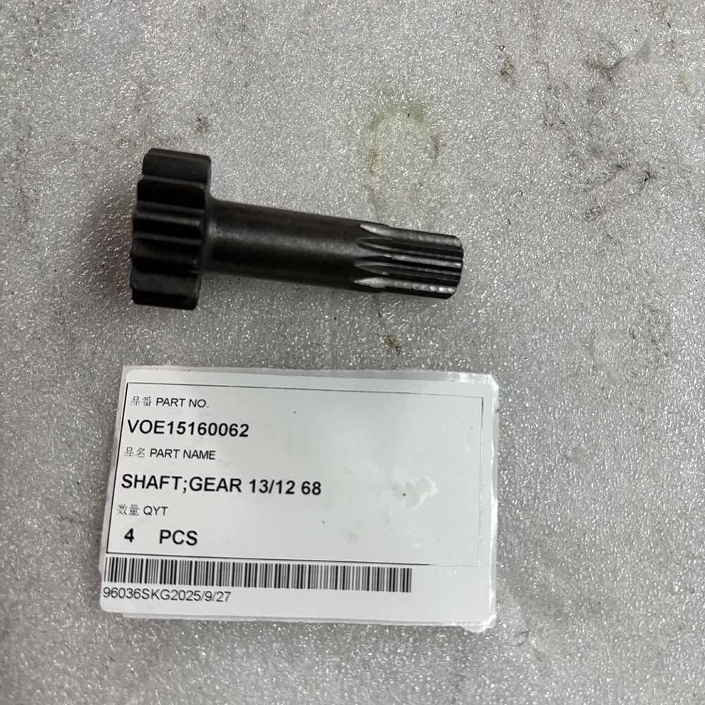 HIGH-QUALITY VOE15160062 Gear Shaft 13ET/12ES/68L for Volvo Construction Equipment EC15C EC15D EC17C EC18C Excavator