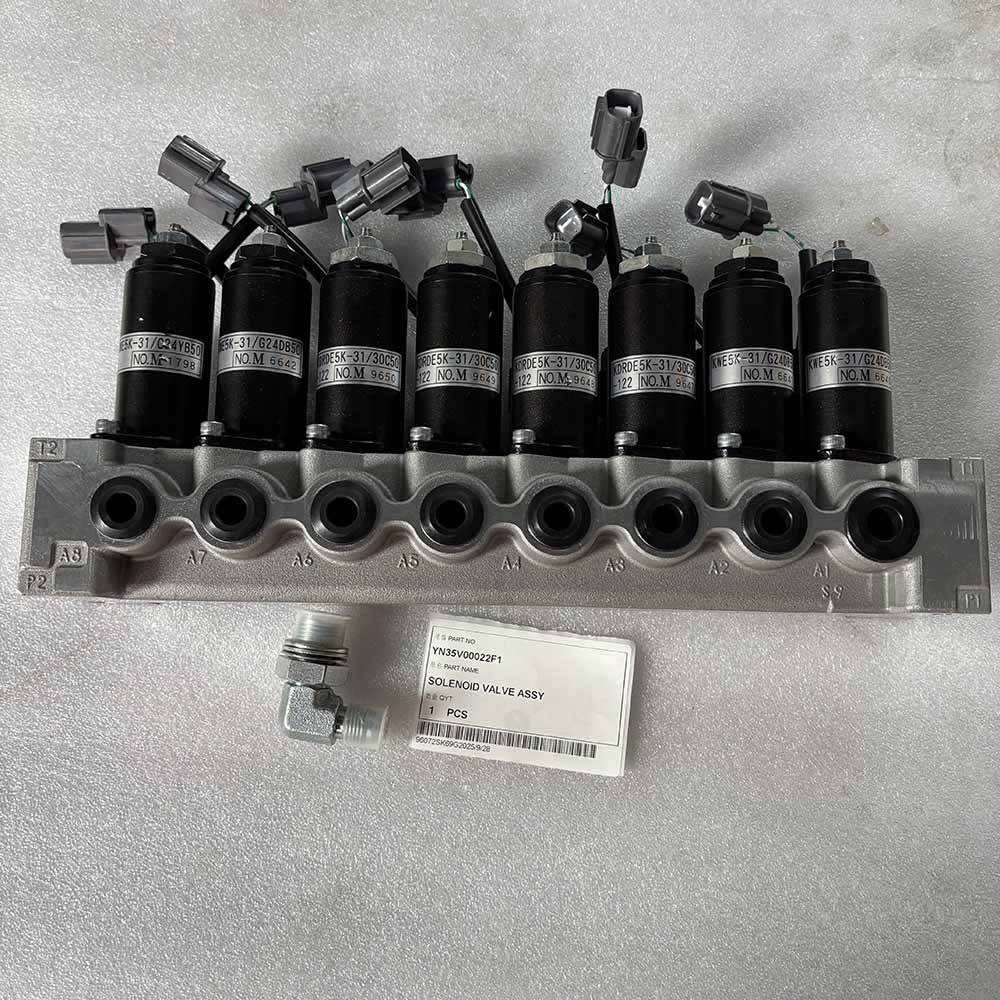 Kobelco HIGH-QUALITY EXCAVATOR PARTS MADE IN CHINA NEW YN35V00022F1 SOLENOID VALVE ASSY SPARKLING MACHINERY