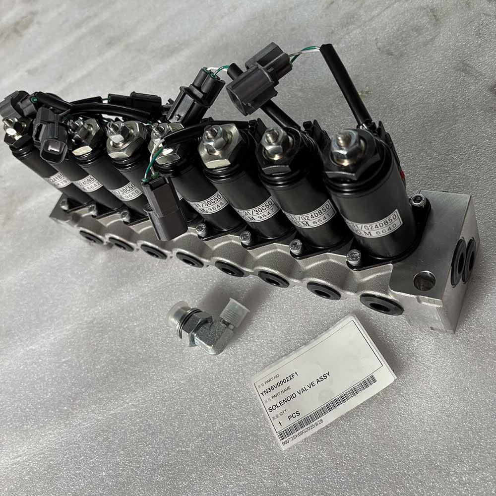 Kobelco HIGH-QUALITY EXCAVATOR PARTS MADE IN CHINA NEW YN35V00022F1 SOLENOID VALVE ASSY SPARKLING MACHINERY