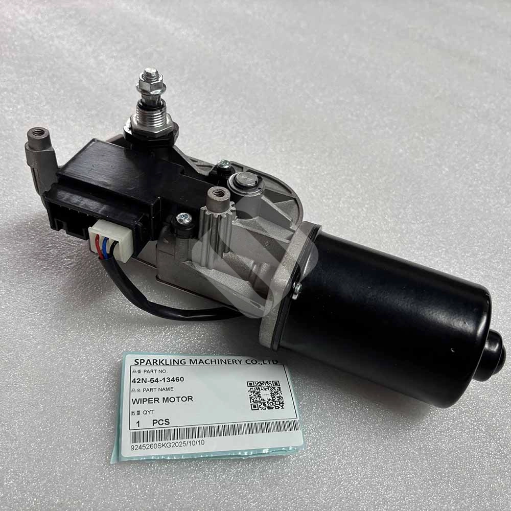 HIGH-QUALITY 42N-54-13460 WIPER MOTOR for KOMATSU Construction Equipment WB91 WB93 WB97 WB146 WB156 Excavator HIGH-QUALITY 42N-54-13460 WIPER MOTOR for KOMATSU Construction Equipment WB91 WB93 WB97 WB146 WB156 Excavator