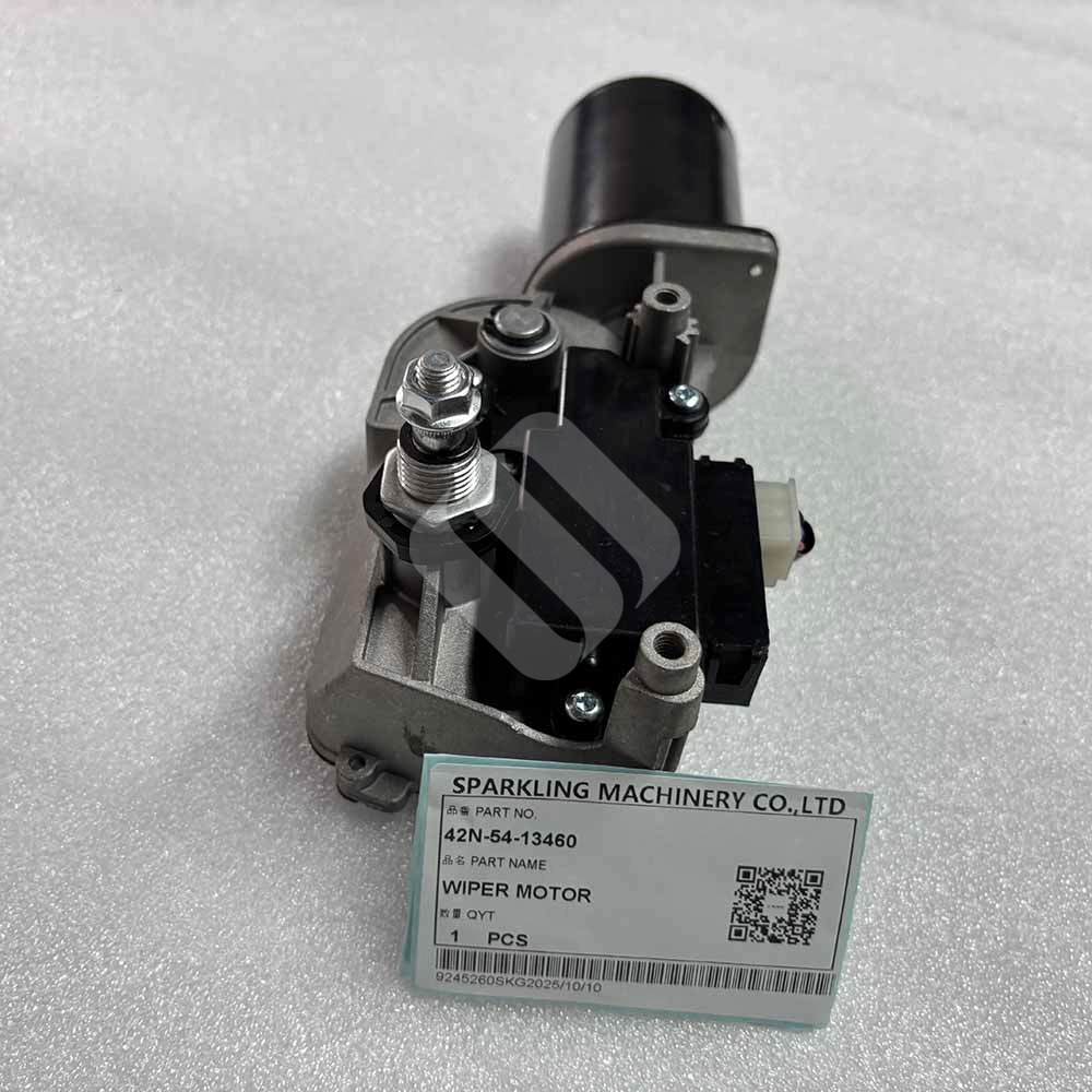 HIGH-QUALITY 42N-54-13460 WIPER MOTOR for KOMATSU Construction Equipment WB91 WB93 WB97 WB146 WB156 Excavator HIGH-QUALITY 42N-54-13460 WIPER MOTOR for KOMATSU Construction Equipment WB91 WB93 WB97 WB146 WB156 Excavator