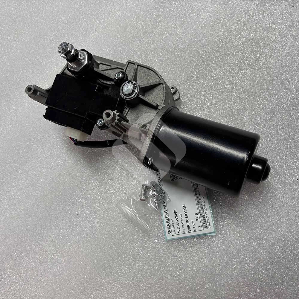 HIGH-QUALITY 42N-54-13460 WIPER MOTOR for KOMATSU Construction Equipment WB91 WB93 WB97 WB146 WB156 Excavator HIGH-QUALITY 42N-54-13460 WIPER MOTOR for KOMATSU Construction Equipment WB91 WB93 WB97 WB146 WB156 Excavator