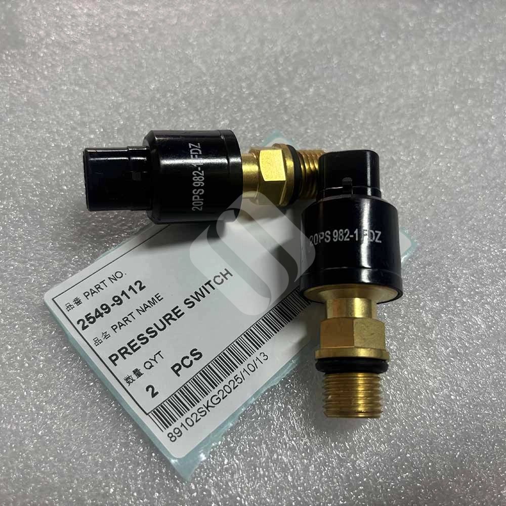 HIGH-QUALITY 2549-9112 Pressure Switch Sensor for Doosan(Daewoo) Construction Equipment DH220-5 DH215-5 DH225-5 DH220-7 DH225-7 DH300-7 DH300-9 DX140W Excavator HIGH-QUALITY 2549-9112 Pressure Switch Sensor for Doosan(Daewoo) Construction Equipment DH220-5 DH215-5 DH225-5 DH220-7 DH225-7 DH300-7 DH300-9 DX140W Excavator