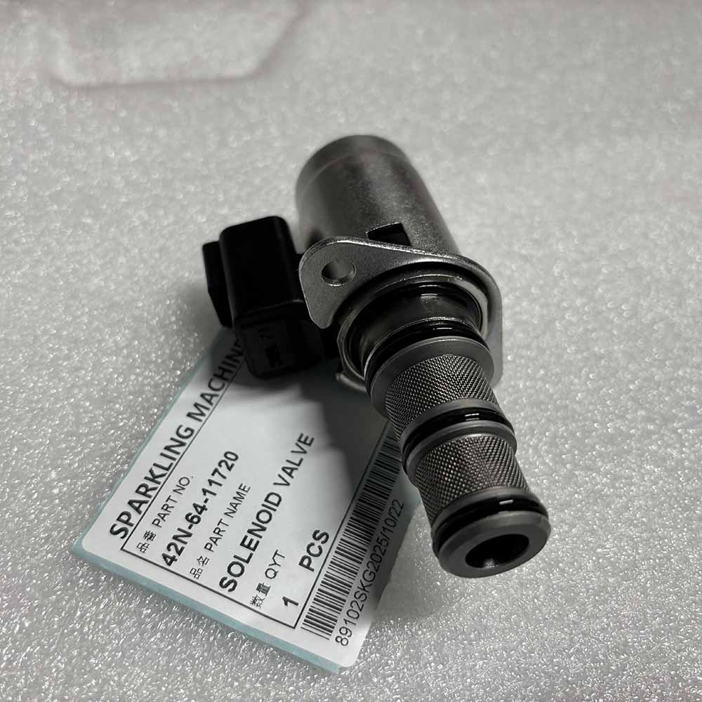 12V HIGH-QUALITY 42N-64-11720 SOLENOID VALVE for Komatsu Construction Equipment  PC12R PC14R PC15R PC16R PC20R PC35MR Excavator