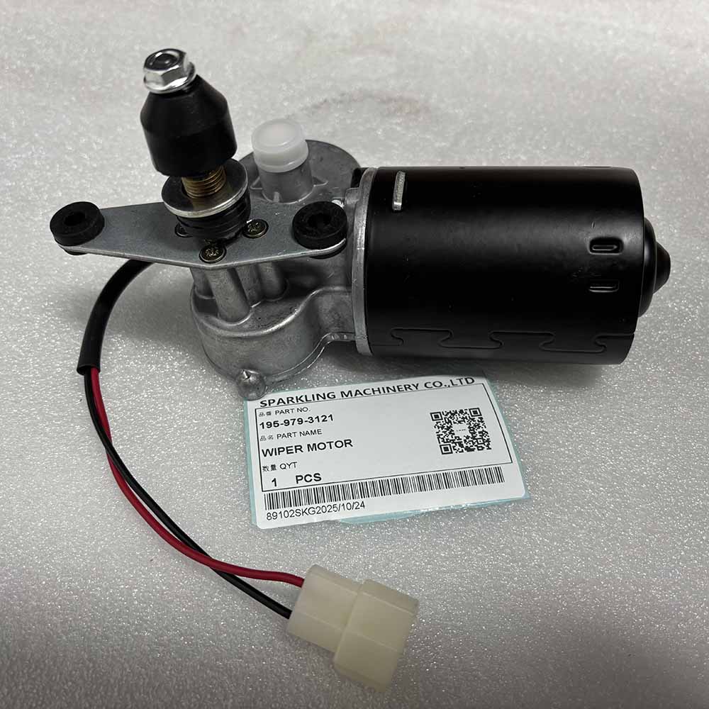 KOMATSU HIGH-QUALITY EXCAVATOR PARTS MADE IN CHINA NEW D150A D155A D355A 195-979-3121 WIPER MOTOR SPARKLING MACHINERY