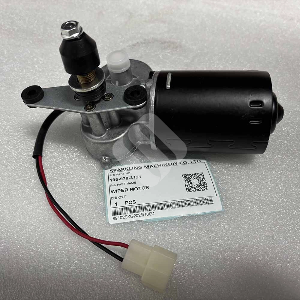 KOMATSU HIGH-QUALITY EXCAVATOR PARTS MADE IN CHINA NEW D150A D155A D355A 195-979-3121 WIPER MOTOR SPARKLING MACHINERY KOMATSU HIGH-QUALITY EXCAVATOR PARTS MADE IN CHINA NEW D150A D155A D355A 195-979-3121 WIPER MOTOR SPARKLING MACHINERY