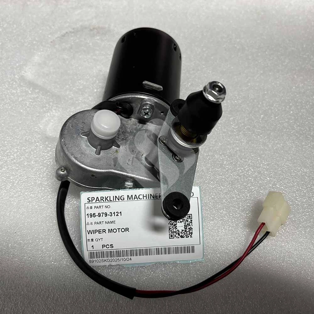 KOMATSU HIGH-QUALITY EXCAVATOR PARTS MADE IN CHINA NEW D150A D155A D355A 195-979-3121 WIPER MOTOR SPARKLING MACHINERY KOMATSU HIGH-QUALITY EXCAVATOR PARTS MADE IN CHINA NEW D150A D155A D355A 195-979-3121 WIPER MOTOR SPARKLING MACHINERY