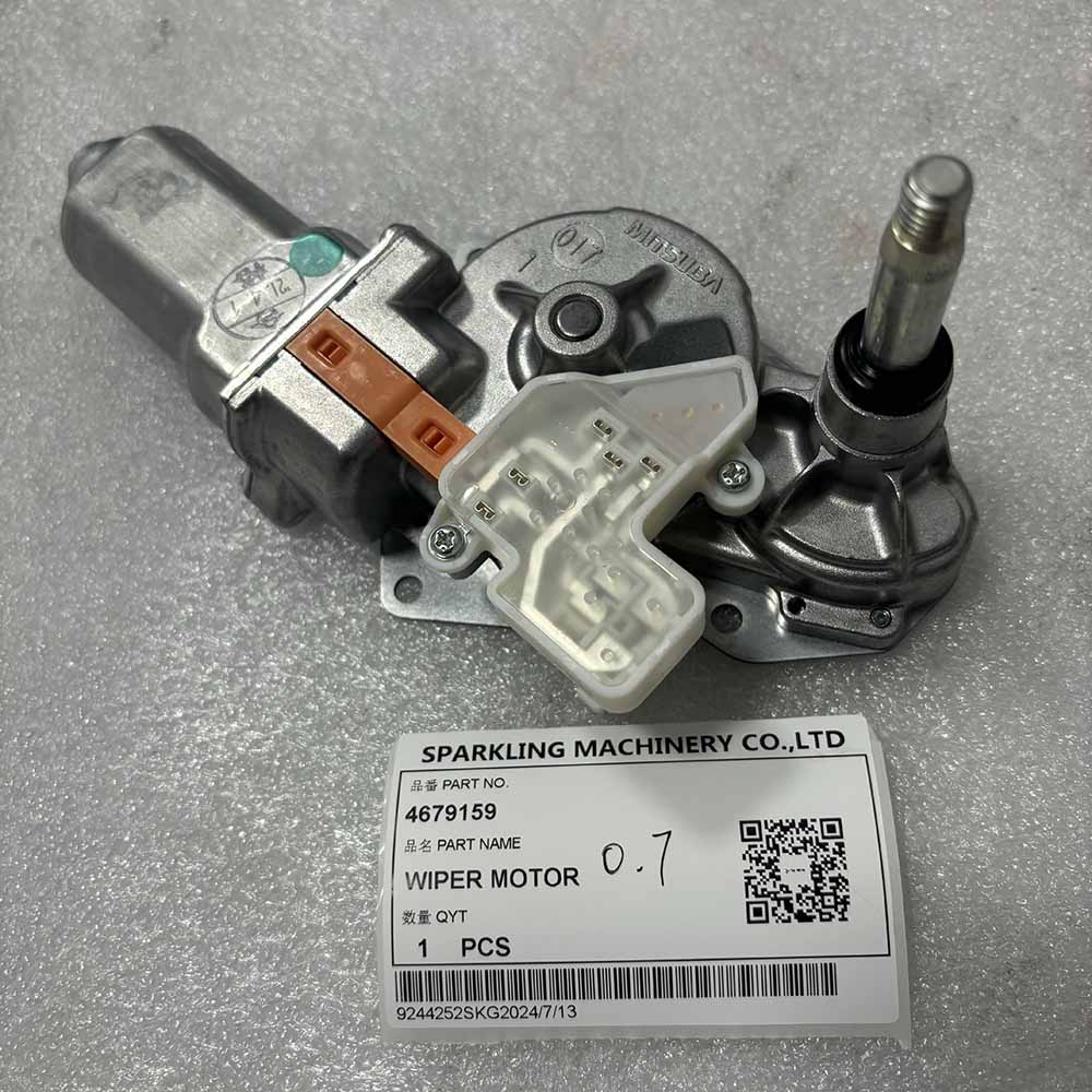 Hitachi EXCAVATOR PARTS MADE IN CHINA NEW ZX27U-3 ZX27U-3F ZX29U-3 ZX29U-3F ZX30U-3 4679159 WIPER MOTOR SPARKLING MACHINERY