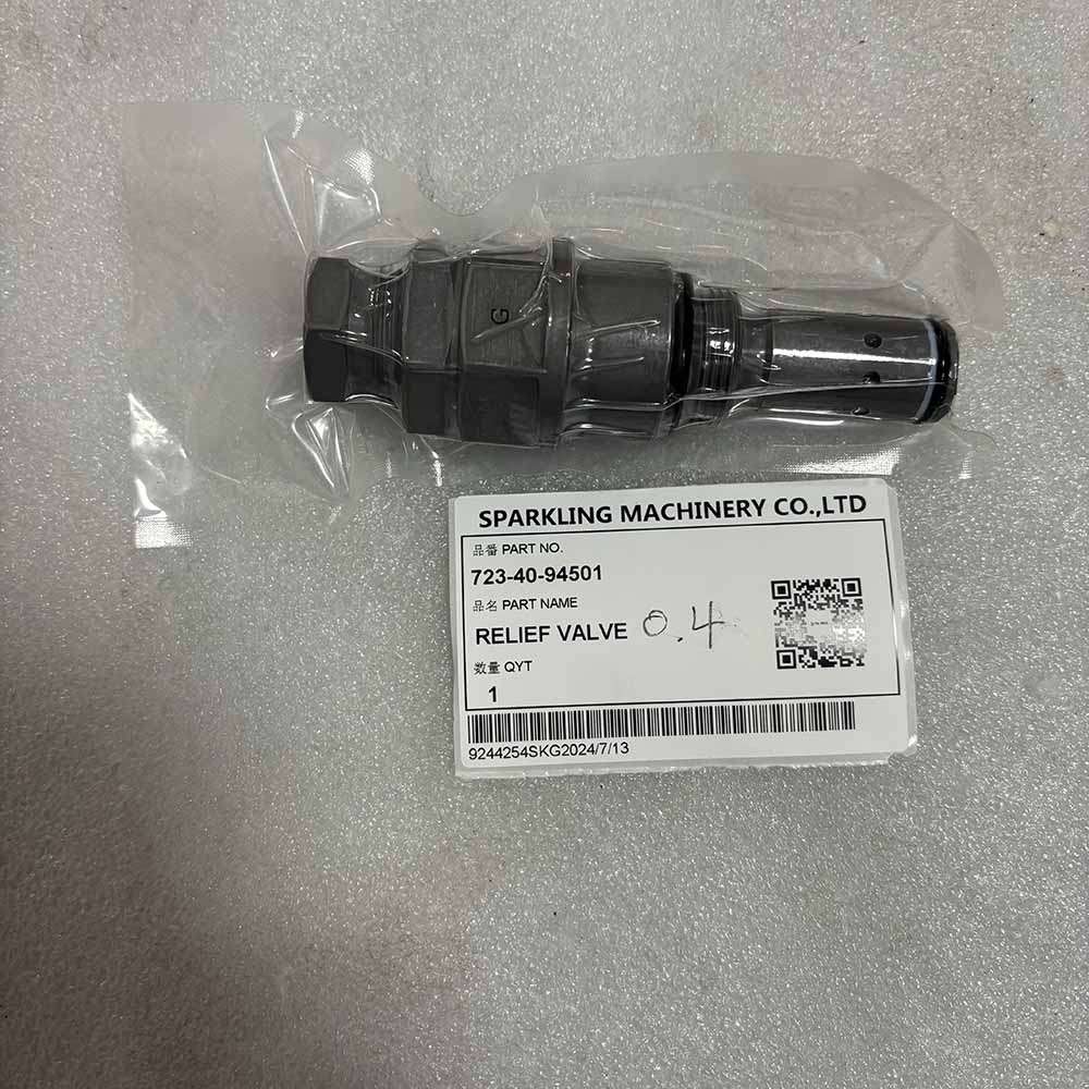 Komatsu EXCAVATOR PARTS MADE IN CHINA NEW HB205 HB215 PC200 PC210 PC220 PC240 PC290 723-40-94501 RELIEF VALVE SPARKLING MACHINERY