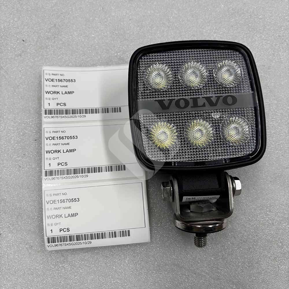 VOLVO EXCAVATOR PARTS MADE IN CHINA NEW A25F A25G A30F A30G A35F VOE15670553 WORK LAMP SPARKLING MACHINERY VOLVO EXCAVATOR PARTS MADE IN CHINA NEW A25F A25G A30F A30G A35F VOE15670553 WORK LAMP SPARKLING MACHINERY
