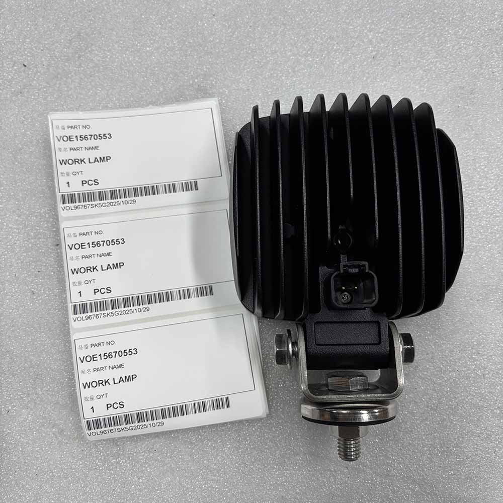 VOLVO EXCAVATOR PARTS MADE IN CHINA NEW A25F A25G A30F A30G A35F VOE15670553 WORK LAMP SPARKLING MACHINERY