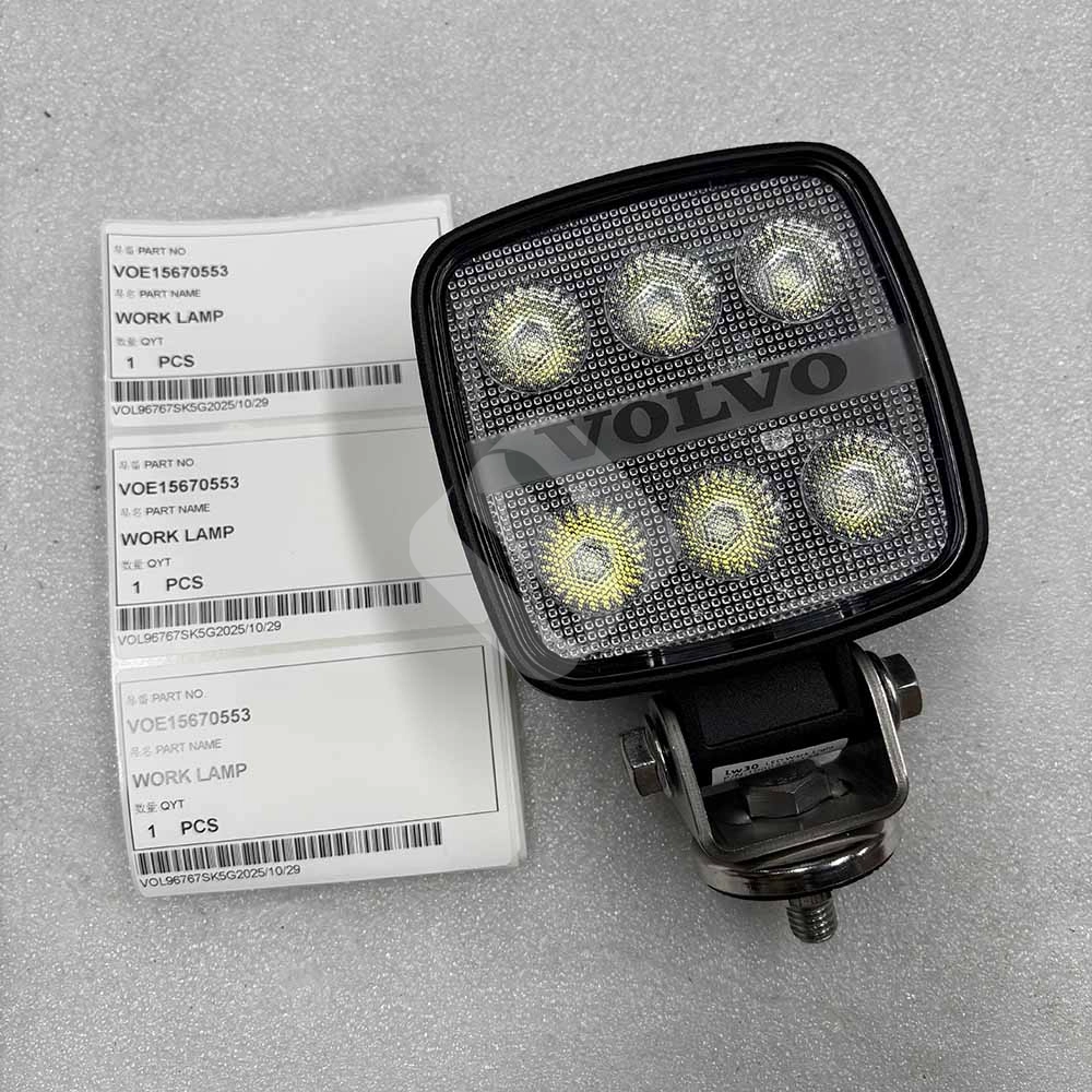 VOLVO EXCAVATOR PARTS MADE IN CHINA NEW A25F A25G A30F A30G A35F VOE15670553 WORK LAMP SPARKLING MACHINERY VOLVO EXCAVATOR PARTS MADE IN CHINA NEW A25F A25G A30F A30G A35F VOE15670553 WORK LAMP SPARKLING MACHINERY