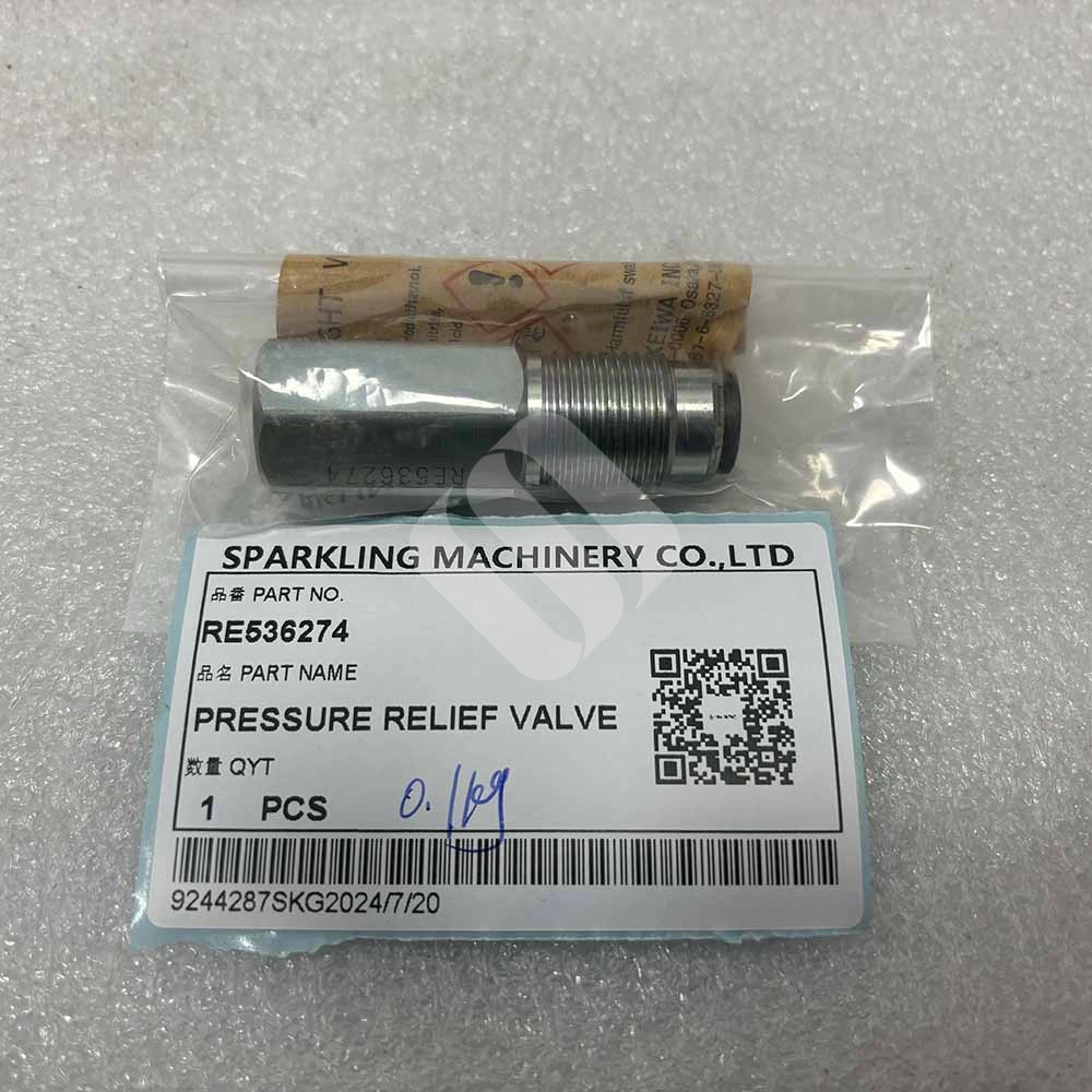 John Deere EXCAVATOR PARTS MADE IN CHINA NEW 380GLC 1210E 670G 290GLC 310K 870G 180GLC RE536274 PRESSURE RELIEF VALVE SPARKLING MACHINERY John Deere EXCAVATOR PARTS MADE IN CHINA NEW 380GLC 1210E 670G 290GLC 310K 870G 180GLC RE536274 PRESSURE RELIEF VALVE SPARKLING MACHINERY