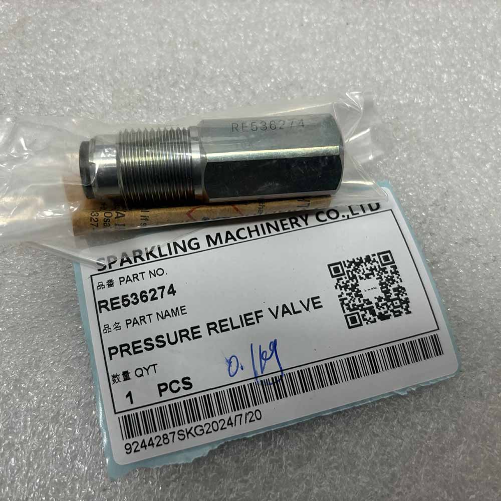 John Deere EXCAVATOR PARTS MADE IN CHINA NEW 380GLC 1210E 670G 290GLC 310K 870G 180GLC RE536274 PRESSURE RELIEF VALVE SPARKLING MACHINERY