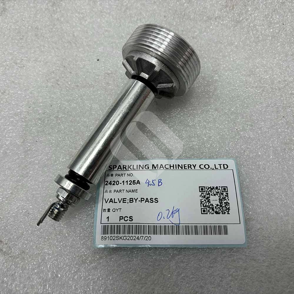 Doosan EXCAVATOR PARTS MADE IN CHINA NEW 2420-1125A VALVE;BY-PASS 4.5B SPARKLING MACHINERY Doosan EXCAVATOR PARTS MADE IN CHINA NEW 2420-1125A VALVE;BY-PASS 4.5B SPARKLING MACHINERY