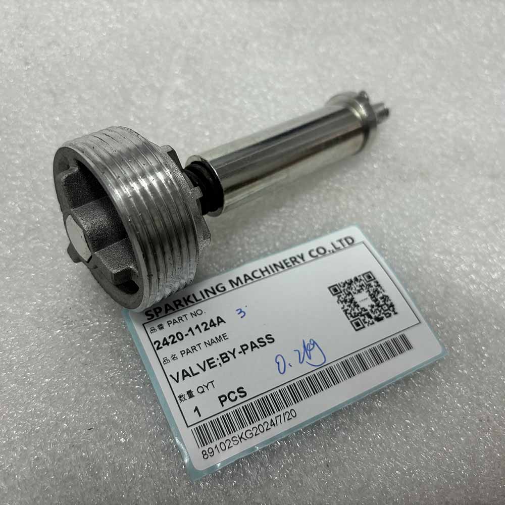 Doosan EXCAVATOR PARTS MADE IN CHINA NEW 2420-1124A VALVE;BY-PASS 3B SPARKLING MACHINERY