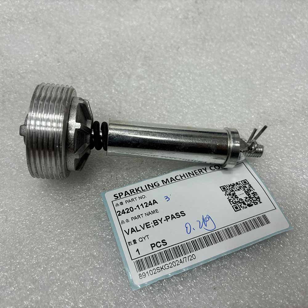 Doosan EXCAVATOR PARTS MADE IN CHINA NEW 2420-1124A VALVE;BY-PASS 3B SPARKLING MACHINERY