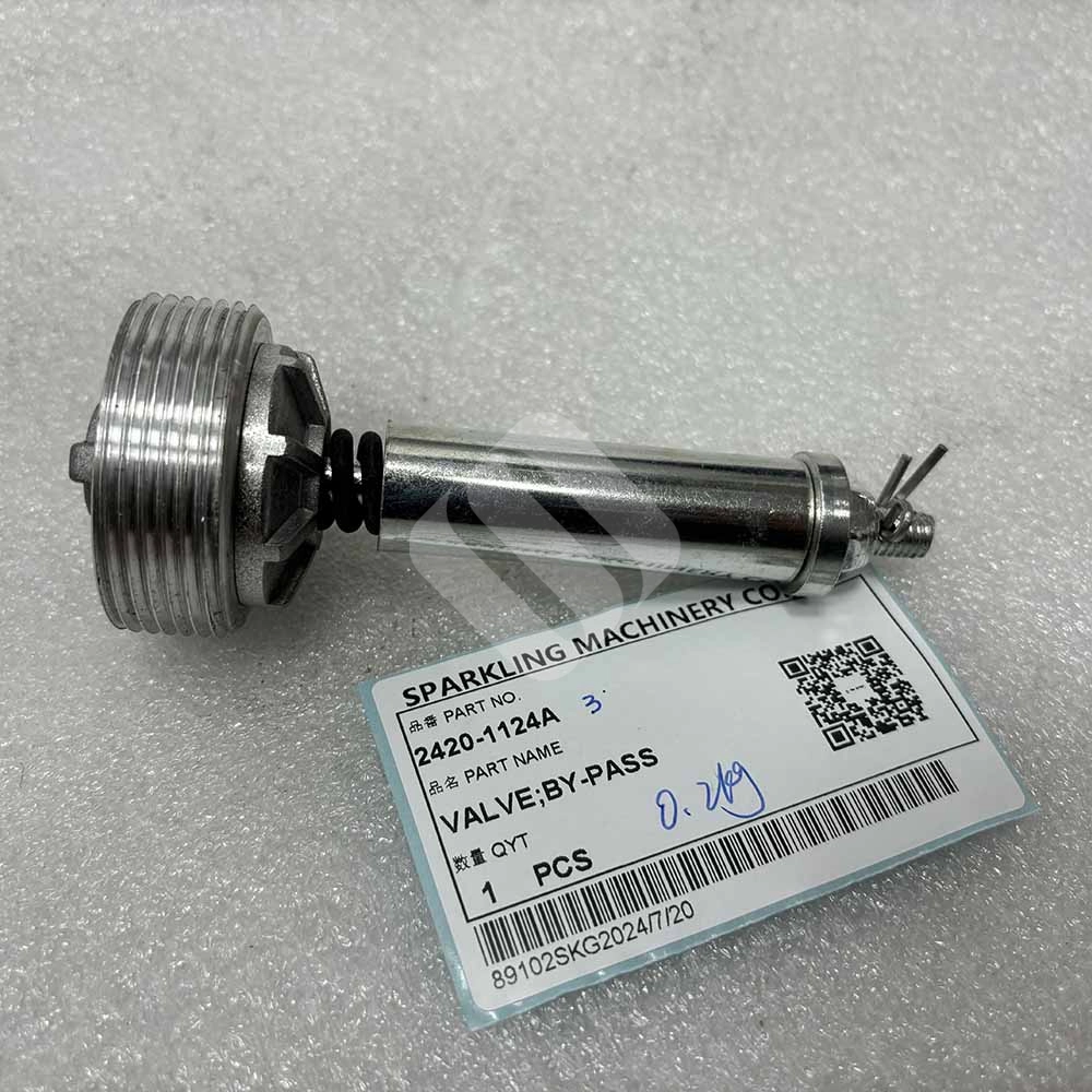 Doosan EXCAVATOR PARTS MADE IN CHINA NEW 2420-1124A VALVE;BY-PASS 3B SPARKLING MACHINERY Doosan EXCAVATOR PARTS MADE IN CHINA NEW 2420-1124A VALVE;BY-PASS 3B SPARKLING MACHINERY