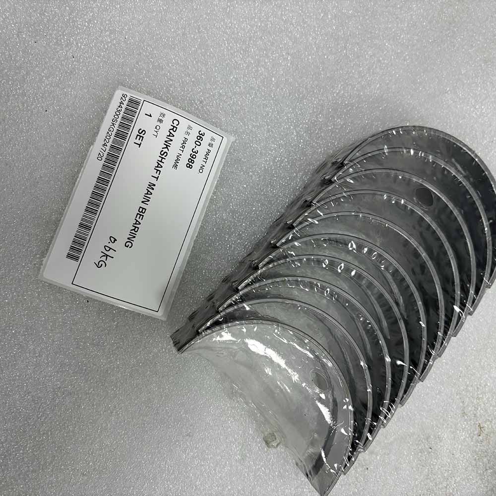 Caterpillar EXCAVATOR PARTS MADE IN CHINA NEW 416F 420F 428F 430F 432F 434F 444F 360-3988 CRANKSHAFT MAIN BEARING SPARKLING MACHINERY