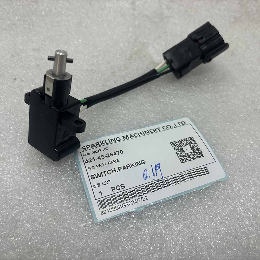 KOMATSU EXCAVATOR PARTS MADE IN CHINA NEW WA300 WA320 WA350 WA380 WA400 WA420 WA450 421-43-26470 SWITCH,PARKING SPARKLING MACHINERY