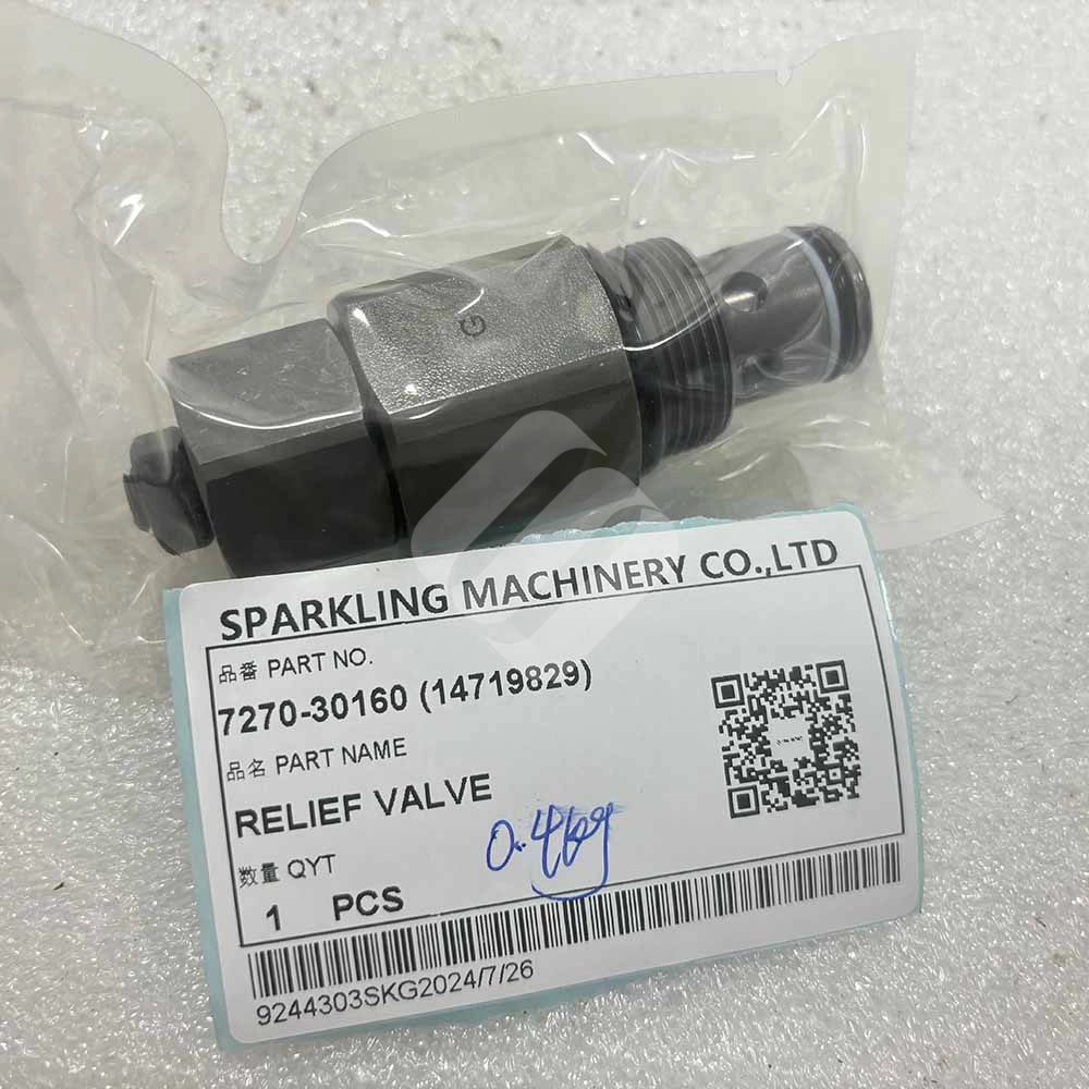 VOLVO EXCAVATOR PARTS MADE IN CHINA NEW EC290B EC210B 7270-30160 (14719829) RELIEF VALVE SPARKLING MACHINERY VOLVO EXCAVATOR PARTS MADE IN CHINA NEW EC290B EC210B 7270-30160 (14719829) RELIEF VALVE SPARKLING MACHINERY