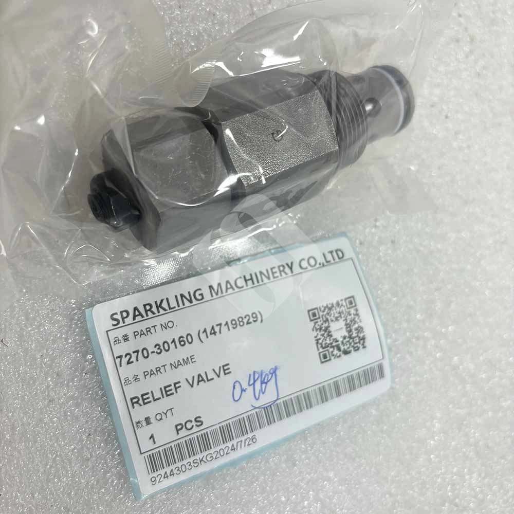 VOLVO EXCAVATOR PARTS MADE IN CHINA NEW EC290B EC210B 7270-30160 (14719829) RELIEF VALVE SPARKLING MACHINERY VOLVO EXCAVATOR PARTS MADE IN CHINA NEW EC290B EC210B 7270-30160 (14719829) RELIEF VALVE SPARKLING MACHINERY