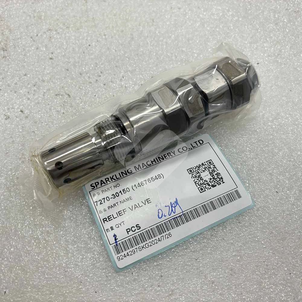 VOLVO EXCAVATOR PARTS MADE IN CHINA NEW EC140 EC160 EC180 EC200 EC210 7270-30150(14676548) RELIEF VALVE SPARKLING MACHINERY VOLVO EXCAVATOR PARTS MADE IN CHINA NEW EC140 EC160 EC180 EC200 EC210 7270-30150(14676548) RELIEF VALVE SPARKLING MACHINERY